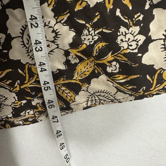 Natural Life Maxi Dress Women M Brown Floral Thick Stitching Boho Muumuu Country - Picture 13 of 16